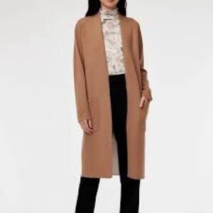 Aritzia Babaton Lance Cardigan Coat - Camel Tan Xs-Small